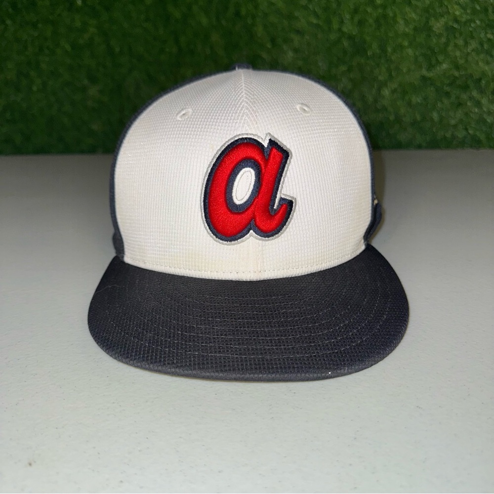 New Era Kids Cap - Cream and Black with Red Logo (Player Worn)
